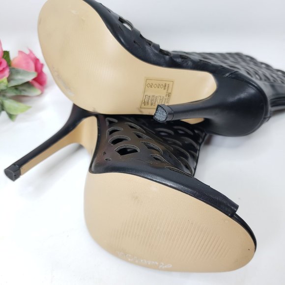 HeartSoul Lattice Cutout Boots New, 7.5 - Picture 13 of 16